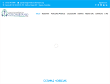 Tablet Screenshot of colegiomedicocolombiano.org